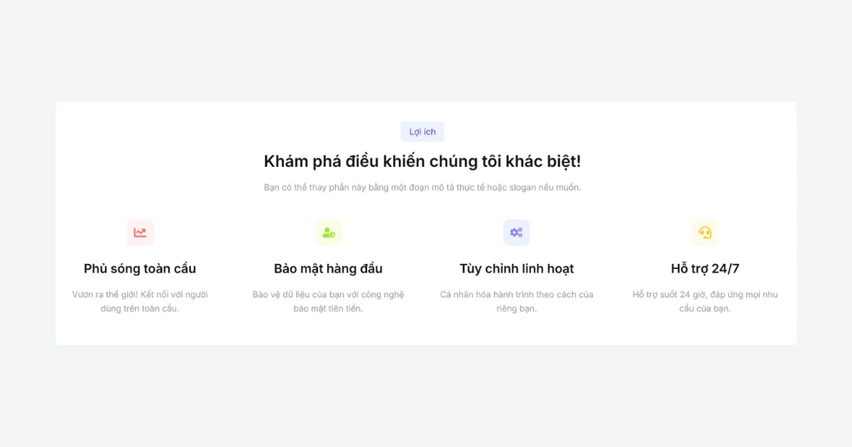 Thư Viện Mẫu HXN - Lợi ích 4 cột