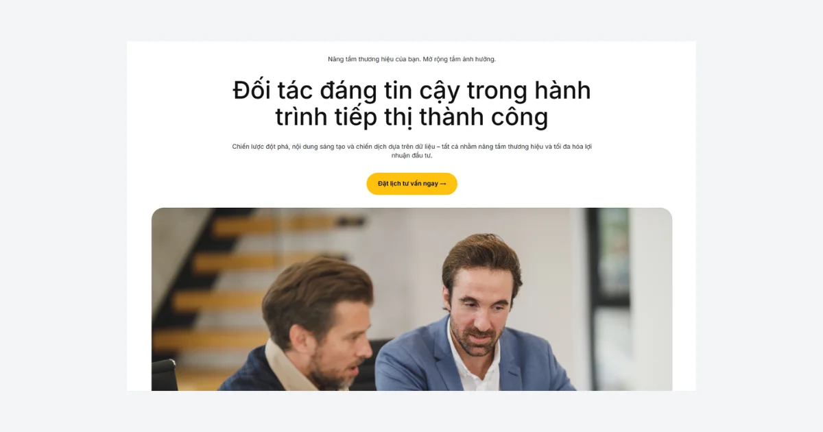 Thư Viện Mẫu HXN - Phần thu hút có ảnh minh họa ở giữa
