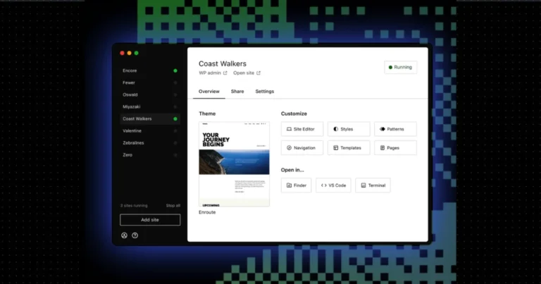 WordPress Studio – Làm Web Local Không Cần Hosting